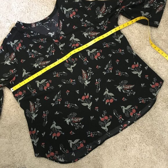 George Black Floral Tunic Top - Picture 13 of 16